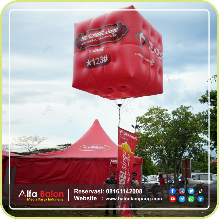 Balon Promosi Udara Lampung
